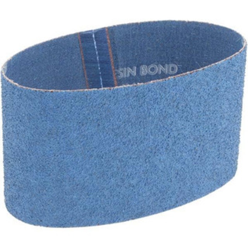 Norton 3-1/2 Wide x 15-1/2 OAL, 36 Grit, Zirconia Alumina Abrasive Belt Zirconia Alumina, Very Coarse, Coated, Y Weighted Cloth Backing, Series R824 78072746660 – 82108234