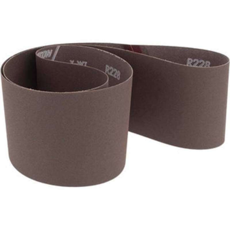 Norton 4 Wide x 54 OAL, 150 Grit, Aluminum Oxide Abrasive Belt Aluminum Oxide, Very Fine, Coated, Series R228 78072728381 – 82103995