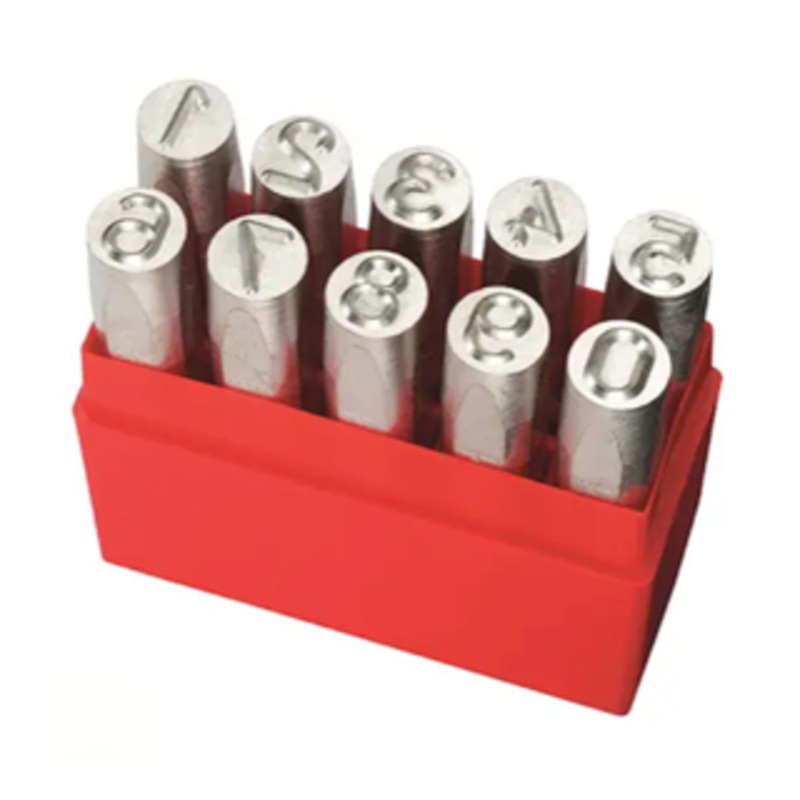 Pryor Premium Grade Hand Stamp Number Set, 1/4 Character Size