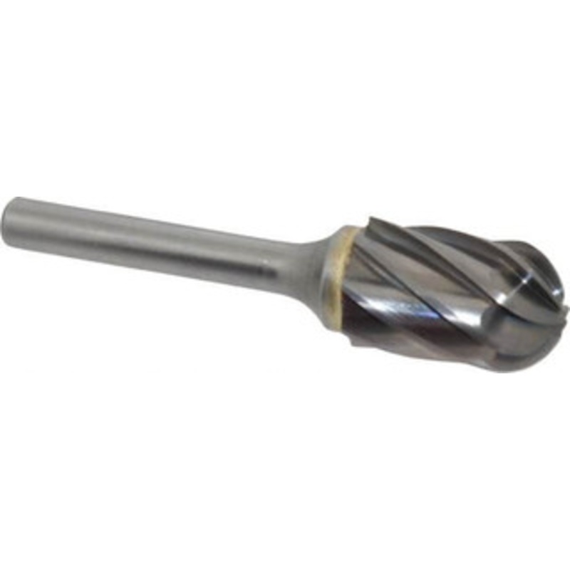 SGSPRO 5/8 Cut Diam, 1/4 Shank Diam, Carbide Single Cut Cylinder Burr with Radius Radius End, 2-3/4 OAL, 1 LOC 19030 – 05293741