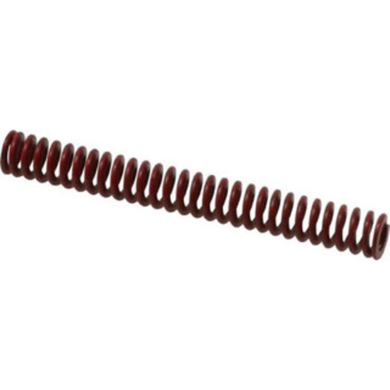 Associated Spring Raymond 3/8 Hole Diam, 3/16 Rod Diam, 3 Free Length, Red Die Spring 33.3 Lb Max Deflection, 1.11 Max Deflection, Medium Heavy Duty, Chromium Alloy Steel 104-112 – 07661366