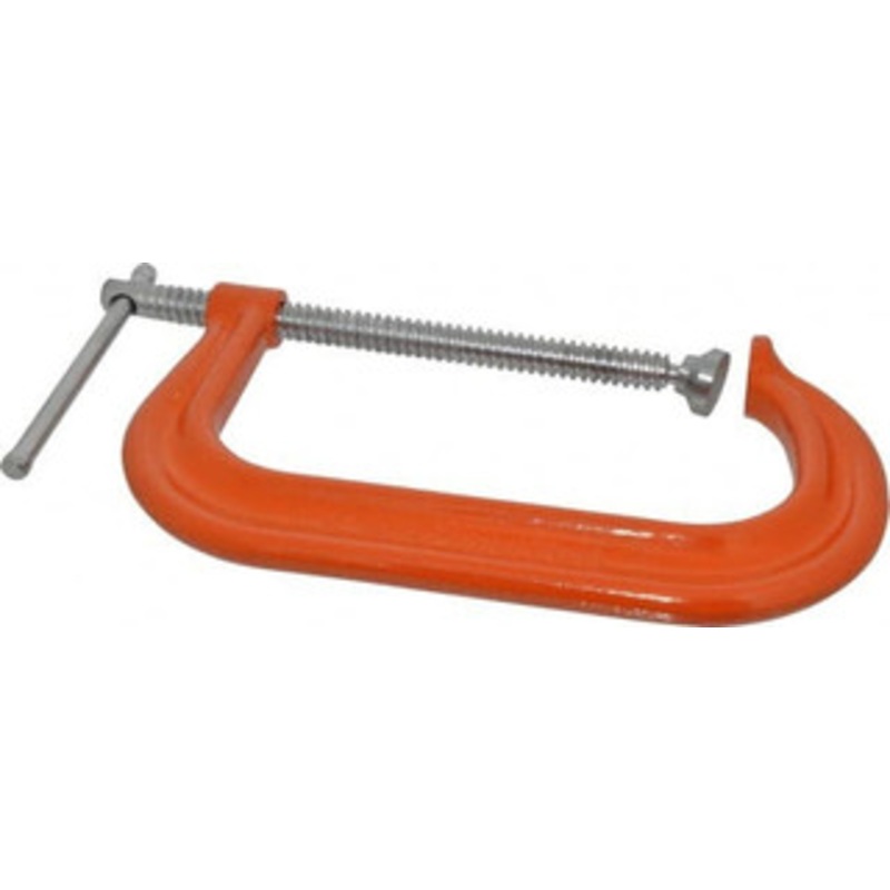 Gibraltar Products Regular-Duty 8 Max Opening, 3-1/4 Throat Depth, Forged Steel Standard C-Clamp 6,900 Lb Capacity, 0 Min Opening, Deep Throat CCM00398-1-ORN – 75679555