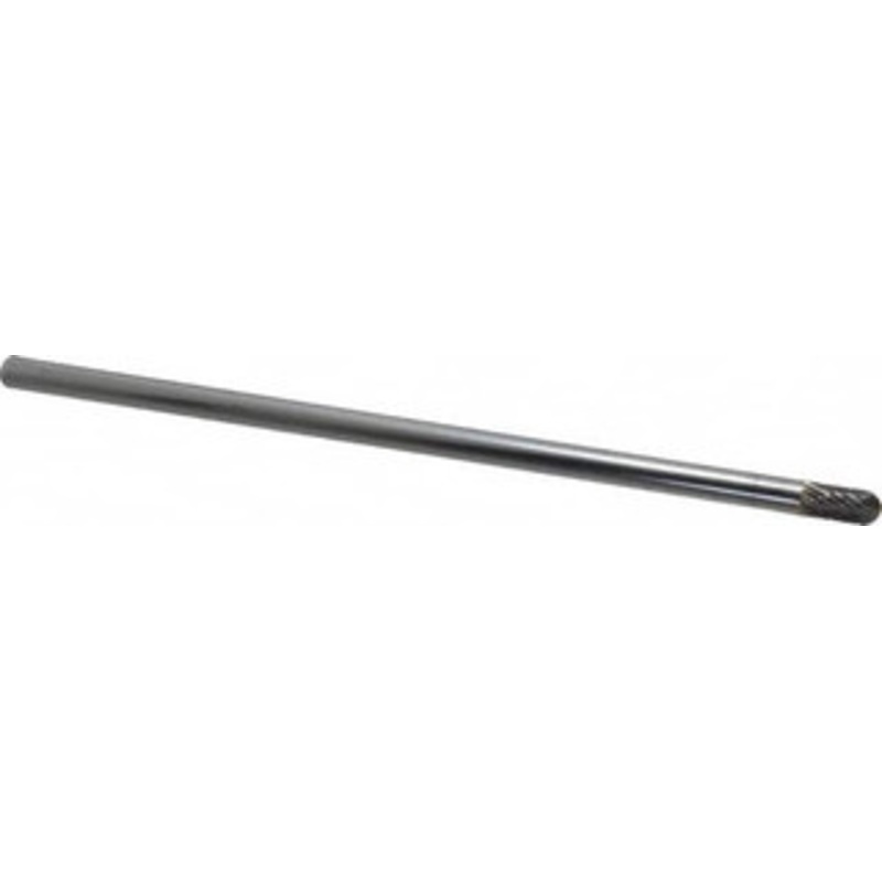 SGSPRO 1/4 Cut Diam, 1/4 Shank Diam, Carbide Double Cut Cylinder Burr with Radius Radius End, 1/2 LOC 16328 – 05292529