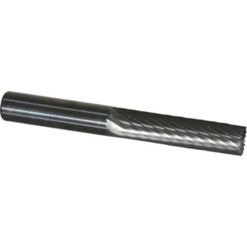SGSPRO 1/4 Cut Diam, 1/4 Shank Diam, Carbide Single Cut Cylinder Burr with End Cut End Cut End, 1 LOC 10875 – 05290051