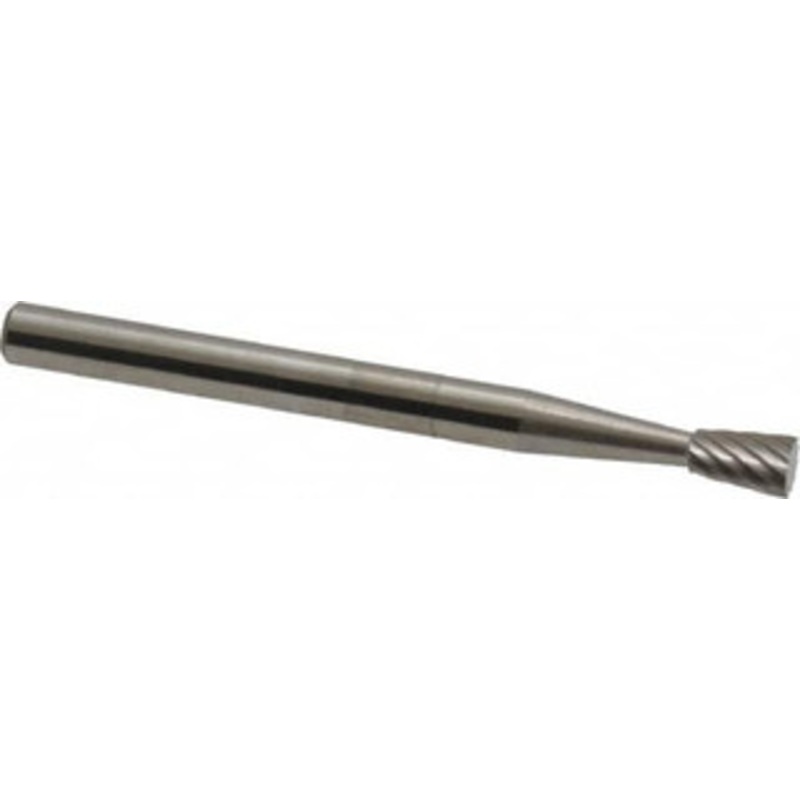 SGSPRO 1/8 Cut Diam, 1/8 Shank Diam, 10 Carbide Single Cut Inverted Cone Burr Flat End, 1-1/2 OAL, 3/16 LOC 16050 – 05293162
