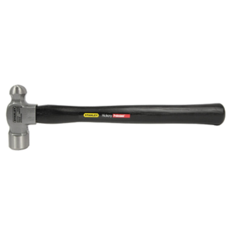 Stanley Hickory Wood Handle Ball Pein Hammer, 1-3/16 Head Diameter – 54-012