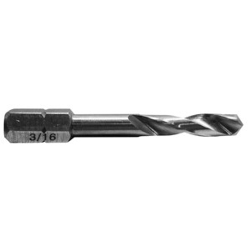 Century Drill & Tool 3/16 Stubby Hex Shank Drill Bit – CY17912