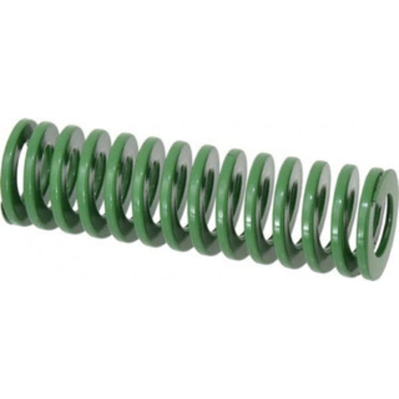 Danly 1-1/2 Hole Diam, 3/4 Rod Diam, 5 Free Length, Green Die Spring 21.6 Lb Max Deflection, 2 Max Deflection, Light Duty, Chromium Vanadium Steel 9-2420-11 – 76011279