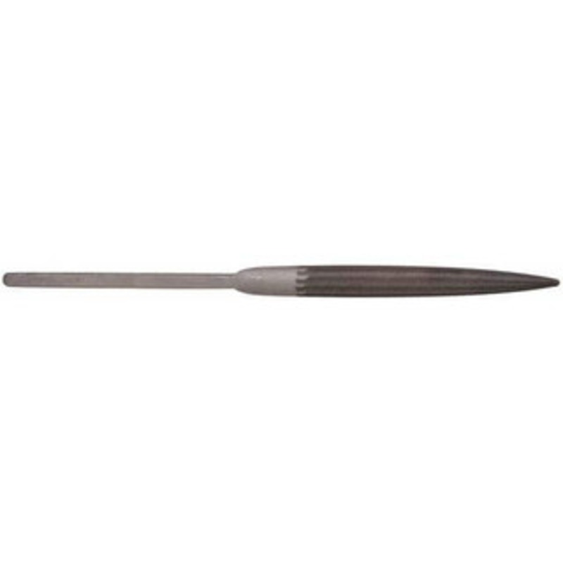 Grobet USA 8-1/2 Needle Precision Swiss Pattern Half Round File 1 Cut, 4 LOC, 15/32 Width x 9/64 Thick, with Handle 33.823 – 84043785