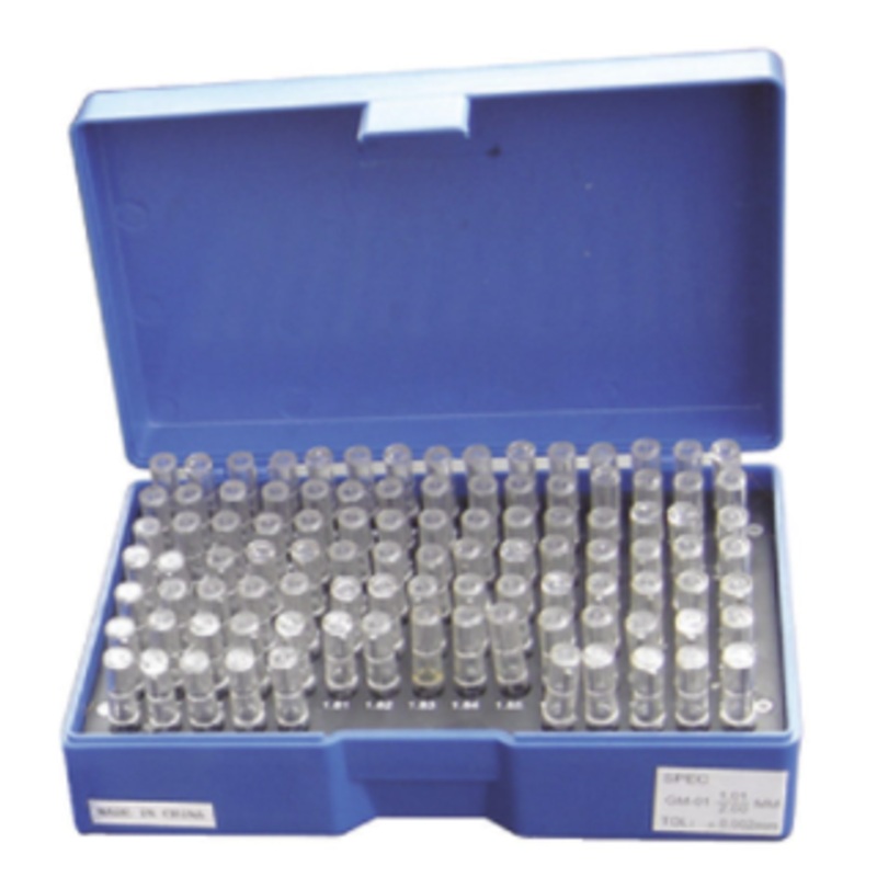 Precise Economy Grade 100 Piece Steel Minus Pin Gage Set, 6.02 – 8 x .02mm Range