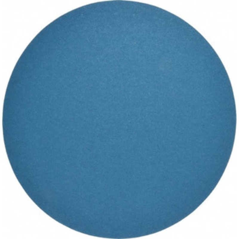 Superior Abrasives 12 Diam, 80 Grit Zirconia Alumina Adhesive PSA Disc Medium Grade, Blue, X Weighted Backing, Flexible 17462 – 01008655