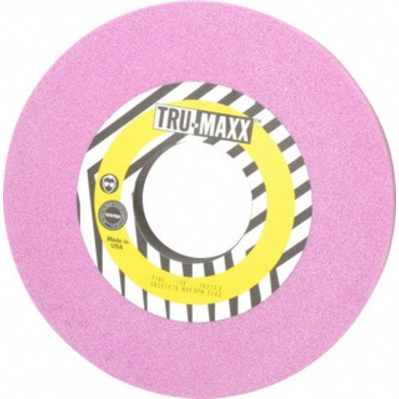 Tru-Maxx 10 Diam x 3 Hole x 1 Thick, K Hardness, 46 Grit Surface Grinding Wheel Aluminum Oxide, Type 1, Coarse Grade, 2,483 Max RPM, Vitrified Bond, No Recess 66243496737 – 06291876