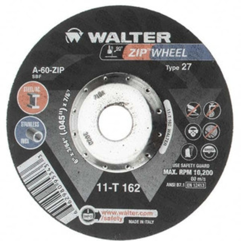 Value Collection 6 x 3/64, 7/8 Hole 60 Grit Cutoff Wheel 10,200 Max RPM BD-W11T162 – 43583632