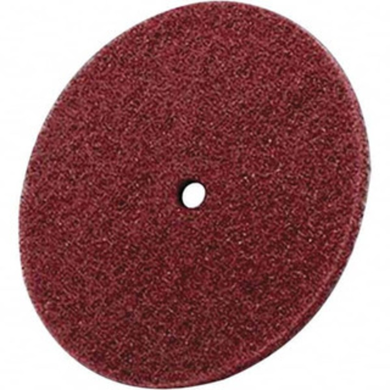 3M 12 Fine Grade Aluminum Oxide Deburring Disc 1-1/4 Center Hole, Arbor Connection, Maroon, 1,900 Max RPM 7010329113 – 08659427