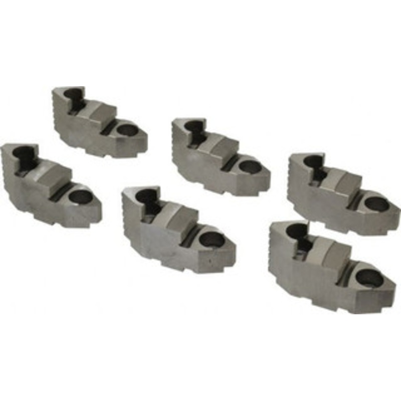 Bison 10 Max Chuck Diam Tongue & Groove Hard Lathe Chuck Top Jaws Steel, 1.28 OAW x 3.74 OAL x 2.023 OAH 7-883-610 – 08570392