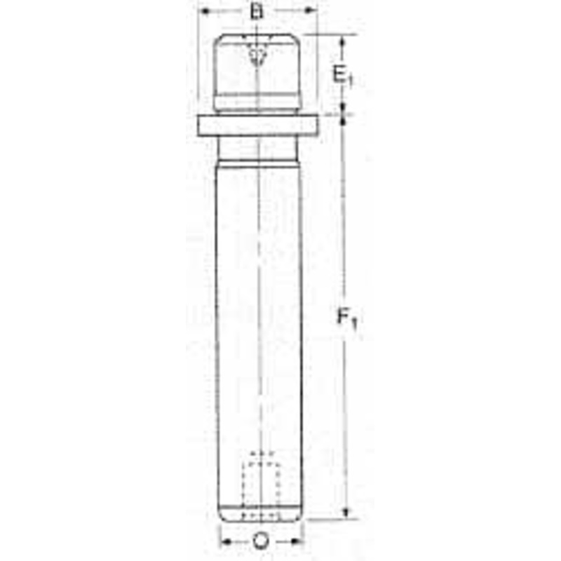 Danly 1 Diam x 8-7/16 Long Demountable Ball Bearing Guide Post 5/16-18, 1-5/16 Collar OD, 1-3/16 Above Collar, Hardened Steel 5-0829-826 – 83196279