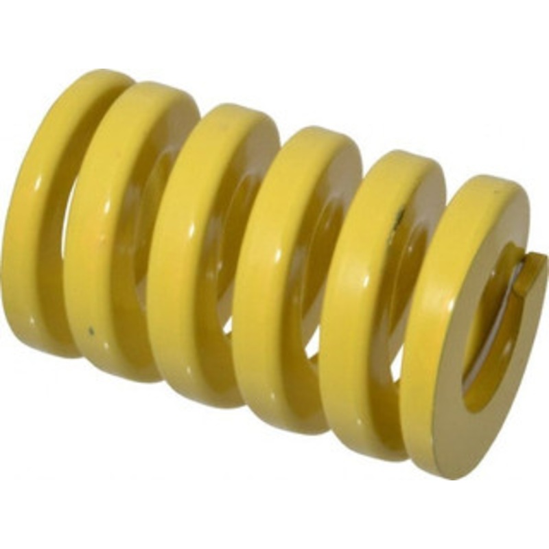 Danly 2 Hole Diam, 1 Rod Diam, 3 Free Length, Yellow Die Spring 327 Lb Max Deflection, 0.75 Max Deflection, Extra Heavy Duty, Chromium Vanadium Steel 9-3212-36 – 76017425