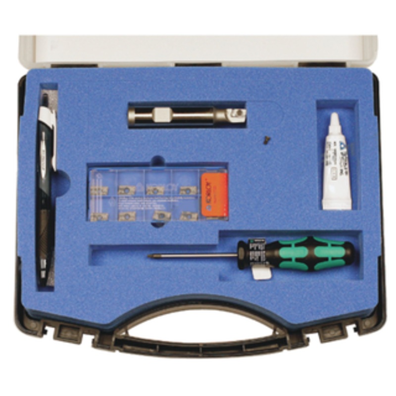 Korloy Alpha End Mill Set, Use Inserts AP_T1604, 1.500 Cutter Diameter