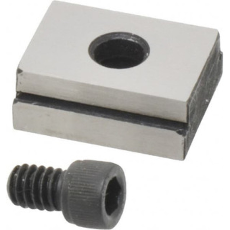 Kurt 11/16 Base Width, 13/16 Slot Width, 1/4 Fastener Diam Compatibility, Step Fixture Key 0.12 Slot Height, 7/32 Base Height, 1 OAL x 13/16 Overall Width x 3/8 Overall Height D50-33B – 09214719