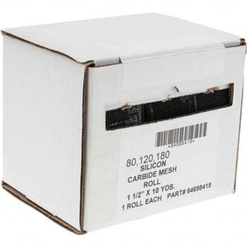 Made in USA Roll Kits, Abrasive Type: Coated, Abrasive Material: Silicon Carbide, Number of Pieces: 3, Kit Includes: (3) Shop Rolls, Roll Width (Inch): 1-1/2, Roll Length (yd): 10 306030 – 64698418