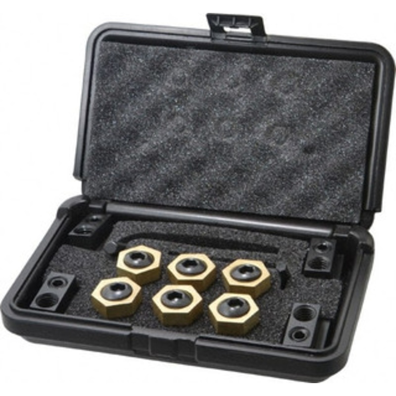 Mitee-Bite 12 Piece Fixture Clamp T-Slot Kit with 1 Step Block, 5/8 T-Slot, 1/2-13 Stud Thread 3/8 Nut Width 10644 – 06947006