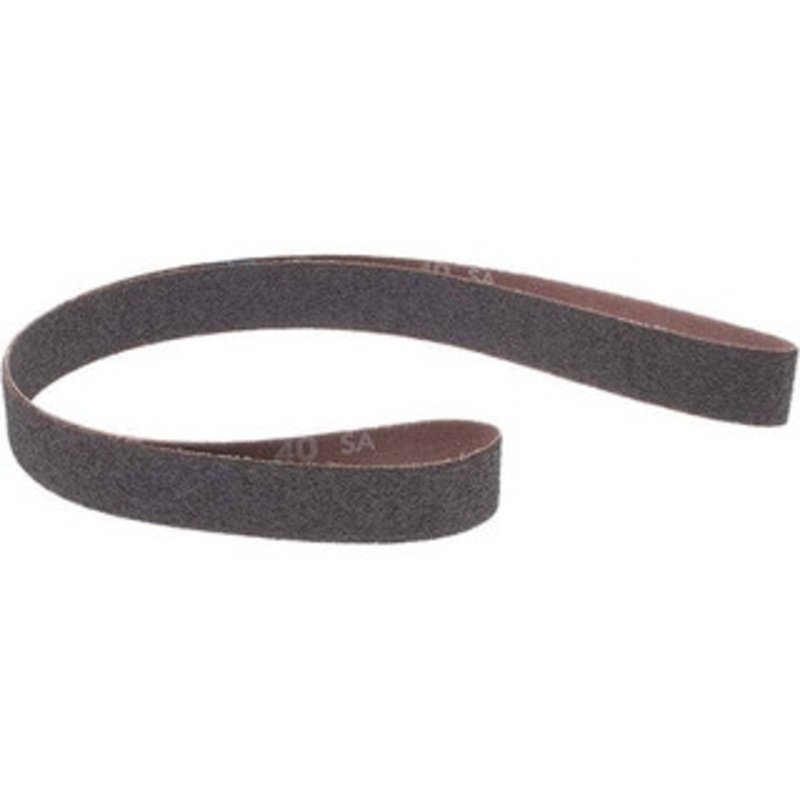 Norton 1 Wide x 42 OAL, 40 Grit, Aluminum Oxide Abrasive Belt Aluminum Oxide, Coarse, Coated, X Weighted Cloth Backing, Series R228 78072720910 – 05964044