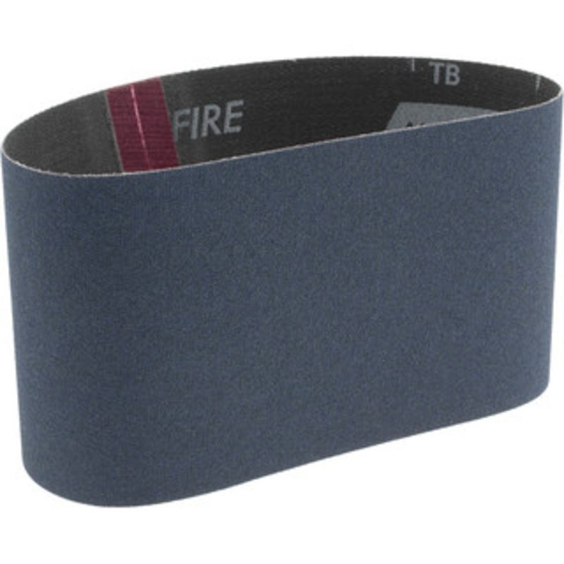 Norton 3-1/2 Wide x 15-1/2 OAL, 120 Grit, Zirconia Alumina Abrasive Belt Zirconia Alumina, Fine, Coated, Y Weighted Cloth Backing, Series R823 78072769544 – 82115049