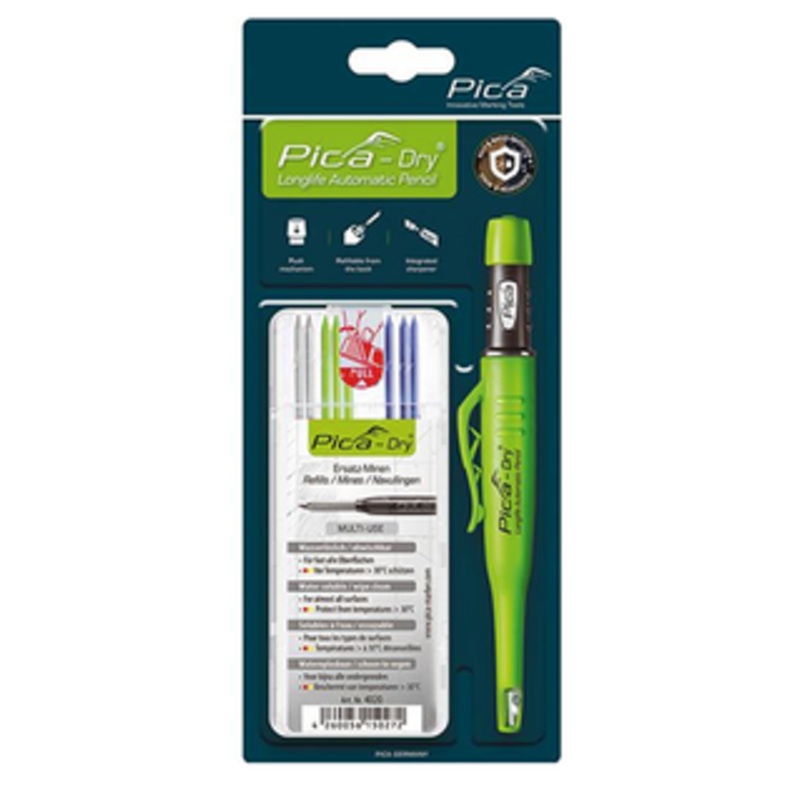 Pica Dry Longlife Water Jet Resistant Permanent Automatic Pencil Bundle – 30404