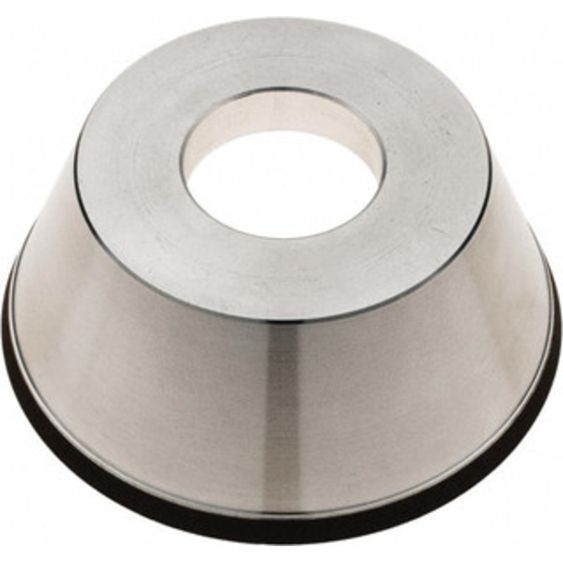 Tru-Maxx 95mm Diam, 1-1/4 Hole Size, 1 Overall Thickness, 100 Grit, Type 11V9, Tool & Cutter Grinding Wheel Fine Grade, CBN RESIN-87 – 44289510