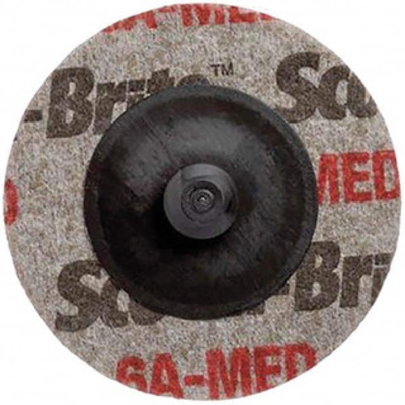 3M 2 Aluminum Oxide Quick Change Disc Type S Attachment, Medium Grade, Tan, Non-Woven, 22,100 RPM, Roloc TS Compatible 7010294758 – 74667452