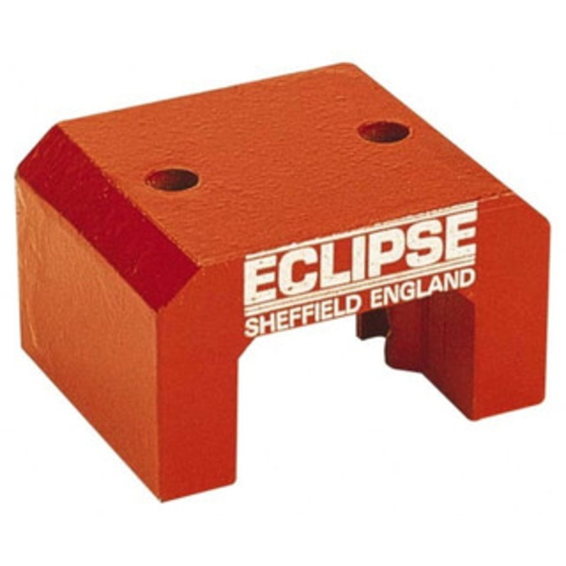 Eclipse Magnetics 2 Hole, 0.374 Hole Diam, 3-1/4 Overall Width, 3-1/8 Deep, 2-1/8 High, 101 Lb Average Pull Force, Alnico Power Magnets 20.65mm Pole Width, 550C Max Operating Temp, Grade 5 Alnico 816/MSC – 06570121