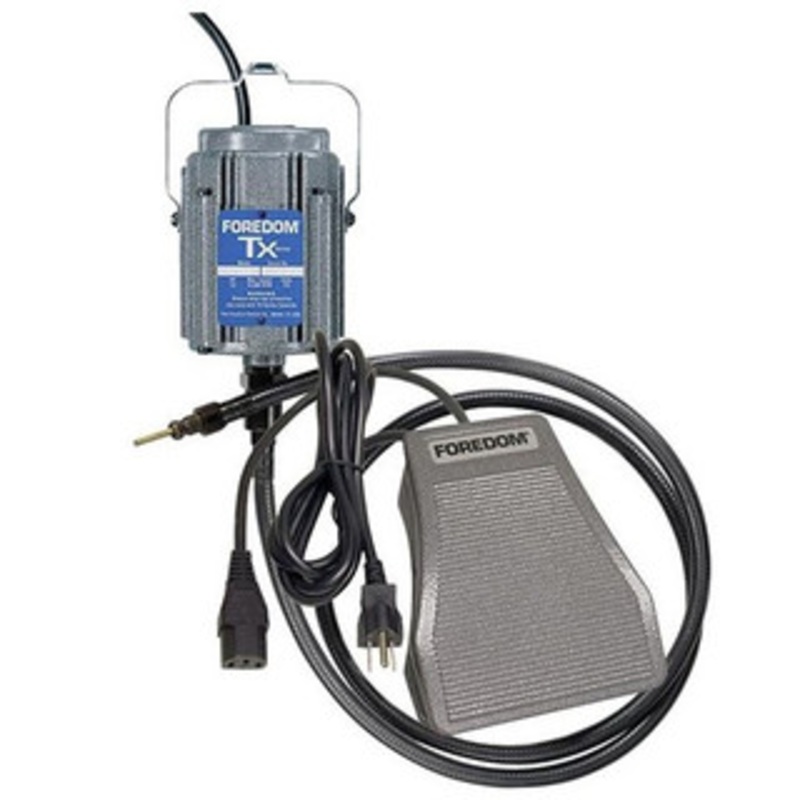 Foredom Flexible Shaft 1/3 HP TXH Hanging Motor With SXR Foot Control In Cast Iron Housing M.TXH-SXR