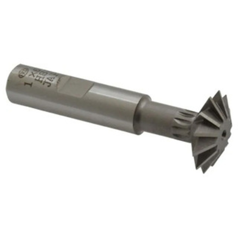 Interstate HSS Double Angle Cutter, Shank Type, 60, 1 dia, 1/2 shank – 71-318-0