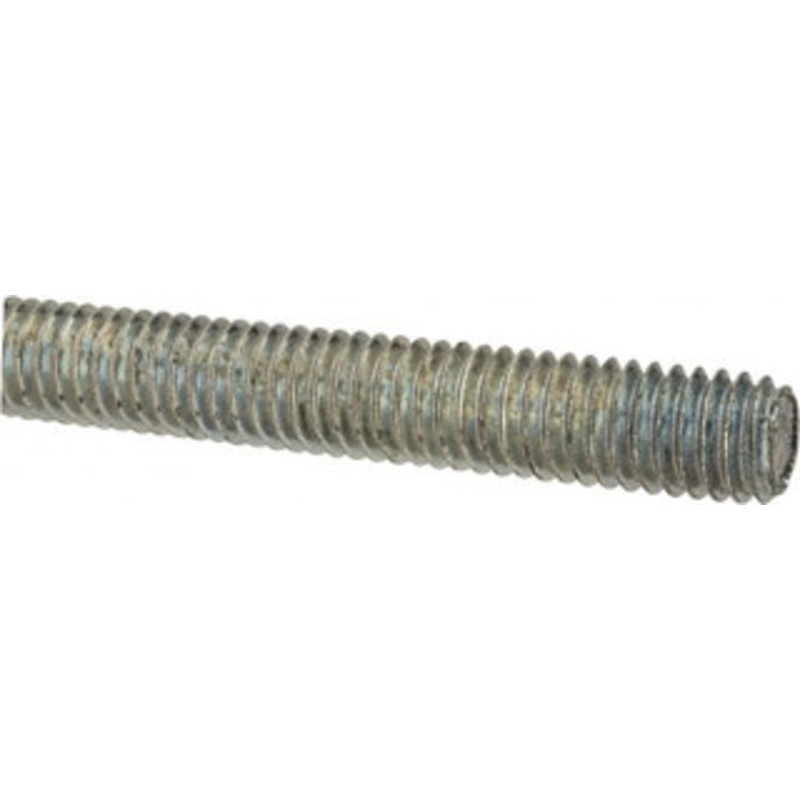 Made in USA 3/8-16 x 2 ft. Low Carbon Steel Threaded Rod Right Hand Thread, Zinc Plated Finish, UNC 03092 – 04352241