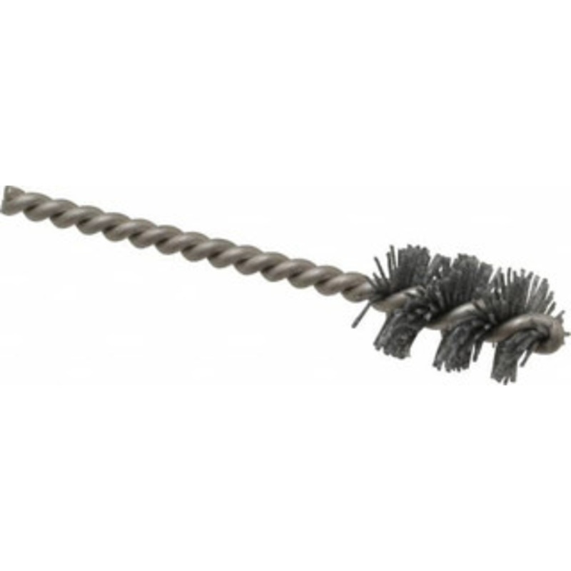 Made in USA 5/8 Diam Helical Nylon Tube Brush 0.022 Filament Diam, 1 Brush Length, 3-1/2 OAL, 0.162 Diam Stainless Steel Shank 07-1007 – 63764872