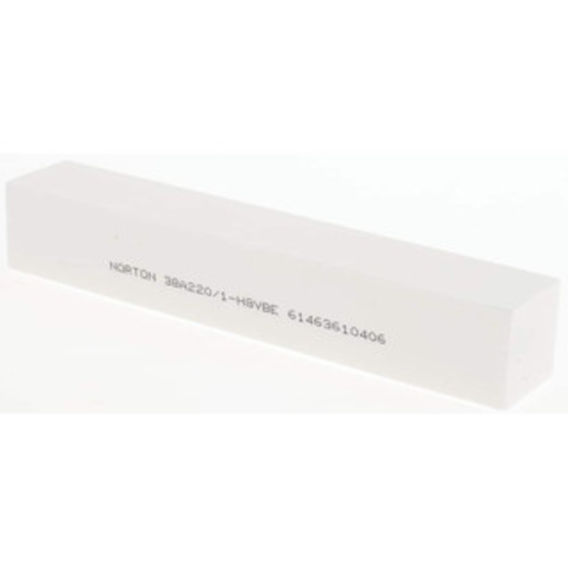 Norton 220 Grit Aluminum Oxide Square Dressing Stick 6 x 1 x 1, Very Fine Grade, Vitrified Bond 61463610406 – 98396070