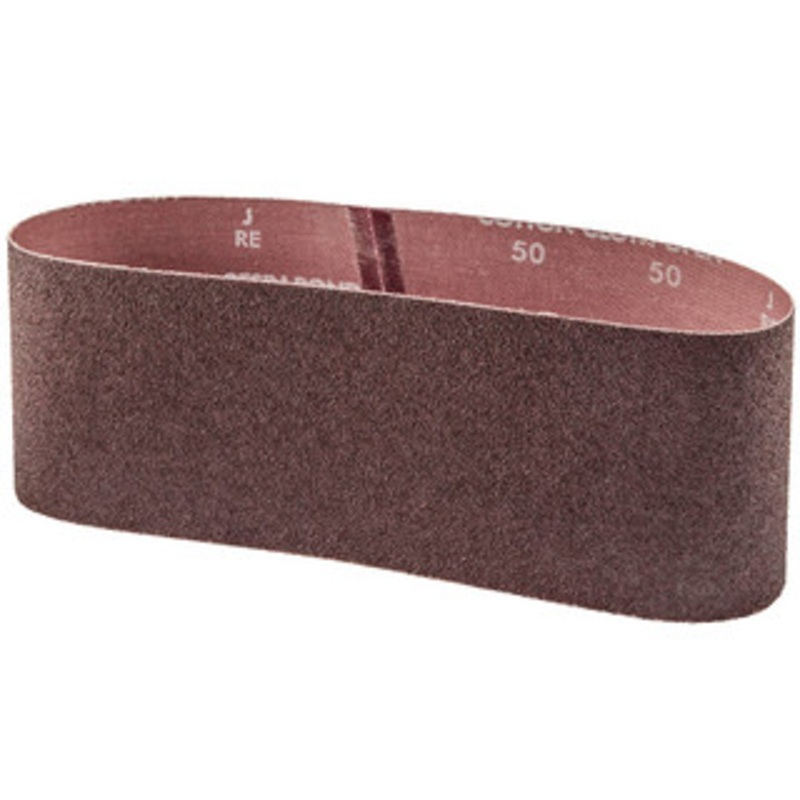 Norton 4 Wide x 24 OAL, 50 Grit, Aluminum Oxide Abrasive Belt Aluminum Oxide, Coarse, Coated, X Weighted Cloth Backing, Series R228 78072727946 – 05817051