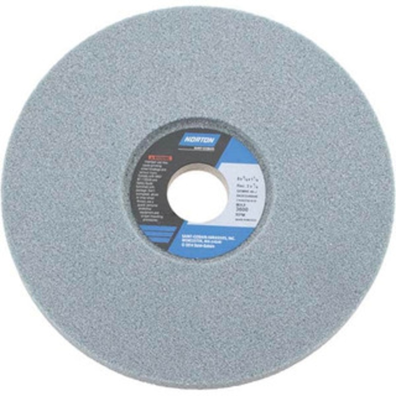 Norton 8 Diam x 1-1/4 Hole x 3/4 Thick, J Hardness, 46 Grit Surface Grinding Wheel Aluminum Oxide, Type 5, Coarse Grade, 3,600 Max RPM, One-Side Recess 66253246846 – 81162679