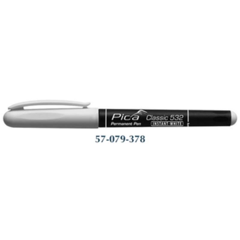 Pica Classic 532 Permanent Pen Instant-White, Bullet Tip 1-2mm – 532/52