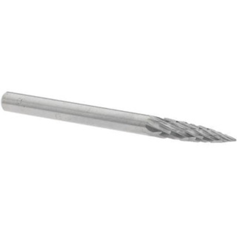 Value Collection 1/8 Cut Diam, 1/8 Shank Diam, Carbide Tree Burr with Radius Point End, 1-1/2 OAL, 1/2 LOC 22687 – 45660206