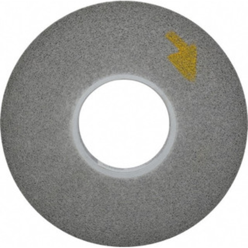 3M 8 Diam, 1 Face Width, 3 Center Hole, Fine Grade, Silicon Carbide Deburring Wheel Convolute, Hard Density 7 Grade, 4,500 RPM 7100009616 – 01261742
