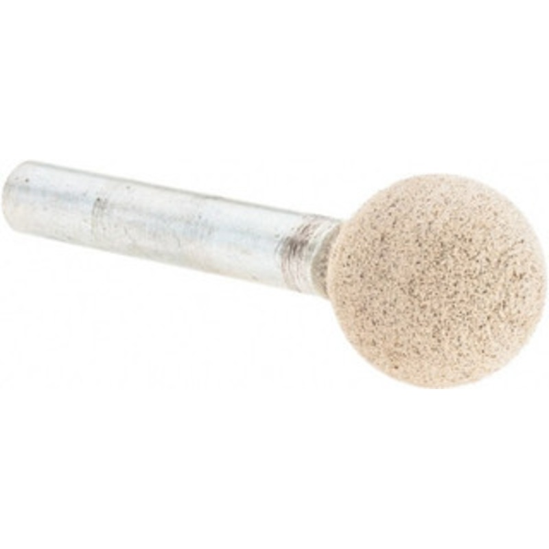 Cratex 5/8 Head Diam x 5/8 Thickness, A26, Ball End, Aluminum Oxide Mounted Point Medium Grade, 80 Grit, 35,250 RPM A26A80CXG14 – 67186700