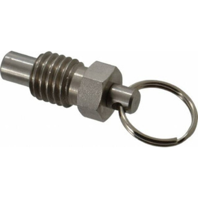 Gibraltar 5/8-11, 0.56 Thread Length, 0.38 Plunger Diam, 0.44 Plunger Projection, 1.25 Lb Init to 5 Lb Final End Force, Stainless Steel Pull Ring Plunger 0.69 Len Under Head, 1 Body Len, 1 Ring Diam, 1.31 Plunger Len SPR58-G – 67975052