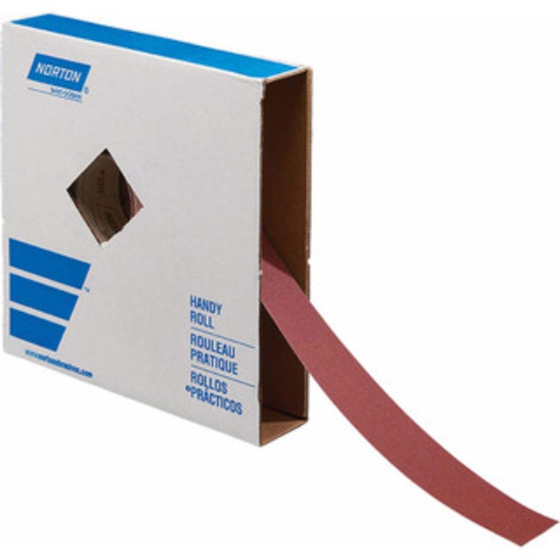 Norton 2 x 50 Yd 320 Grit Aluminum Oxide Shop Roll J Weighted Shop Roll Backing 66261136210 – 50519495