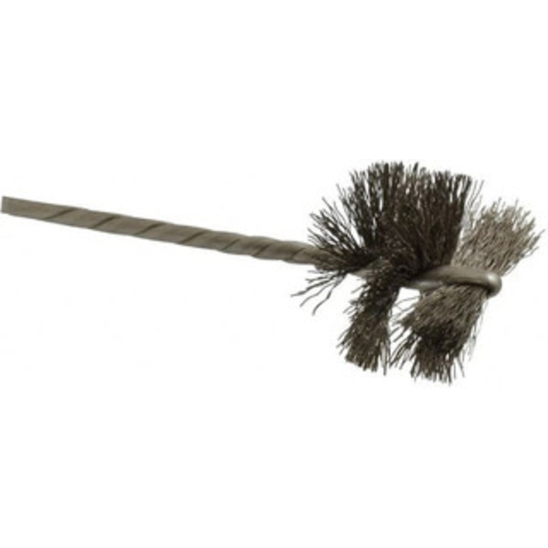 Osborn 1-1/4 Diam Helical Stainless Steel Tube Brush 0.008 Filament Diam, 1 Brush Length, 3-1/2 OAL, 1/8 Diam Shank 0003620400 – 53498317