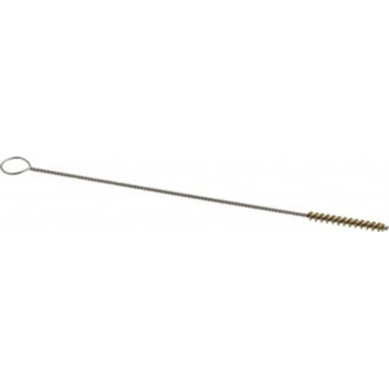 PRO-SOURCE 3/4 Long x 3/32 Diam Brass Twisted Wire Bristle Brush Single Spiral, 4 OAL, 0.003 Wire Diam, 0.043 Shank Diam 04984 – 03716156