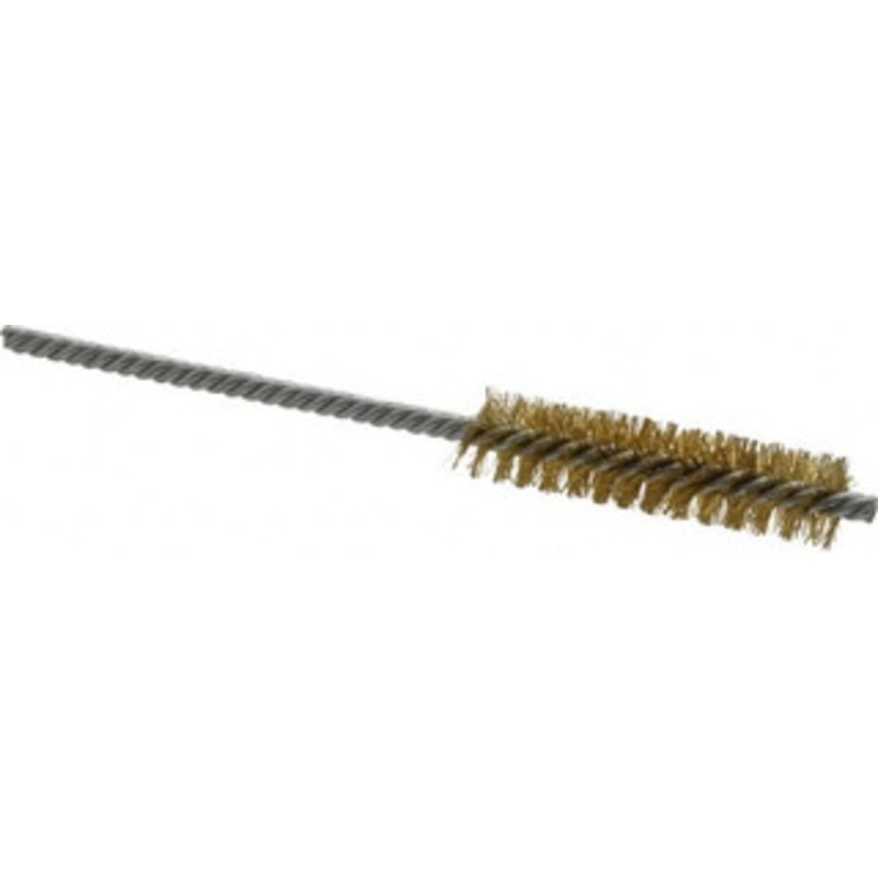 Weiler Abrasives 1/2 Diam Helical Brass Tube Brush Double Spiral, 0.006 Filament Diam, 2 Brush Length, 5 OAL, 5/32 Diam Shank 98380 – 75851212