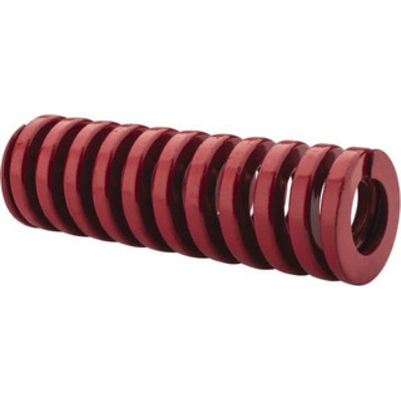 Danly 1 Hole Diam, 1/2 Rod Diam, 3 Free Length, Red Die Spring 57 Lb Max Deflection, 0.9 Max Deflection, Heavy Duty, Chromium Vanadium Steel 9-1612-26 – 76014877