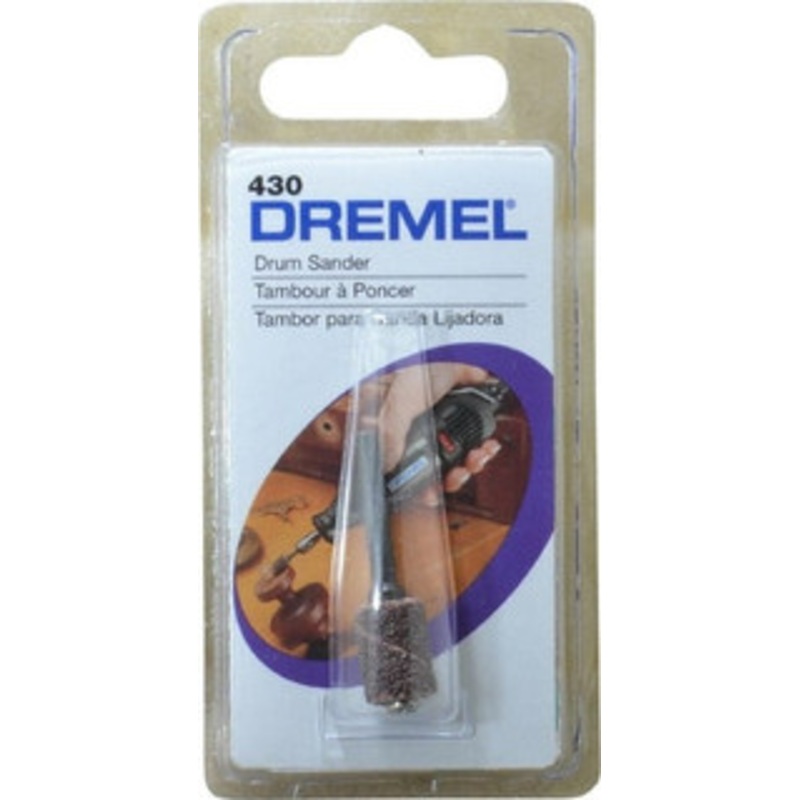 Dremel 1/2 Wide x 1/4 Diam, Spiral Band Drum 1/8 Shank Diam, 15,000 RPM 430 – 09024647