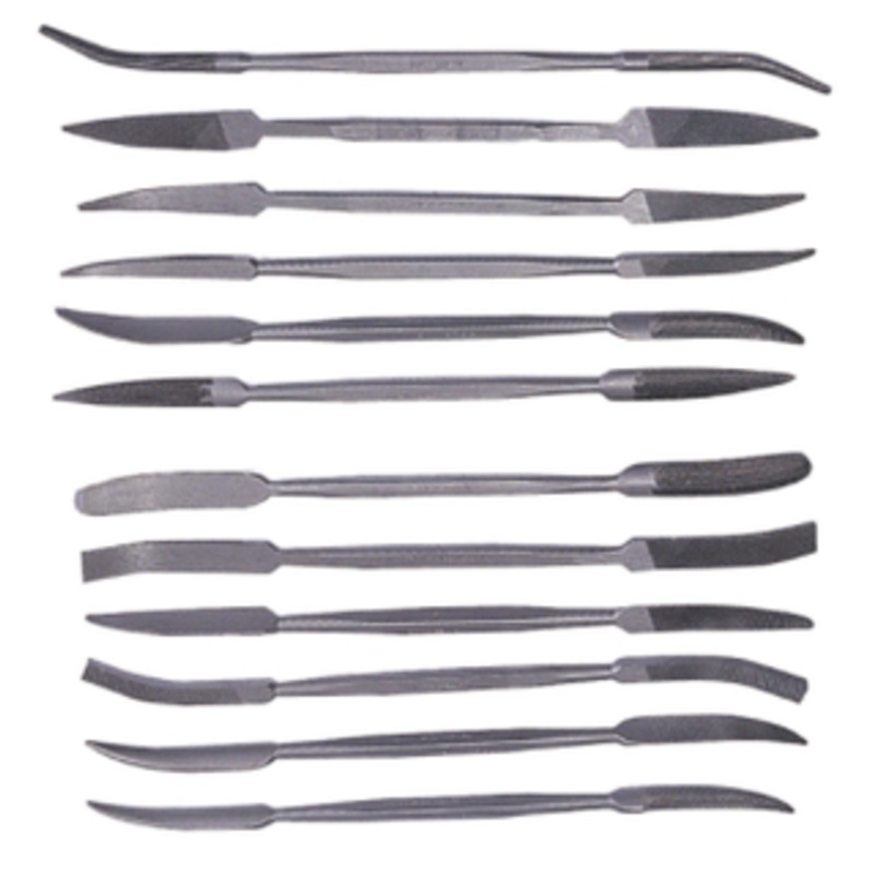 Grobet USA 12 Piece #2 Diemakers Riffler File Set